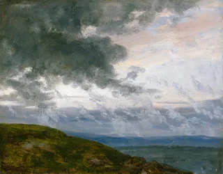 Studie von treibenden Wolken